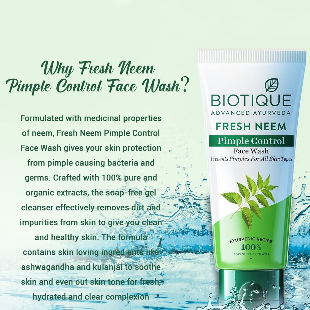 Biotique - Face Wash - Fresh Neem - Pimple Control