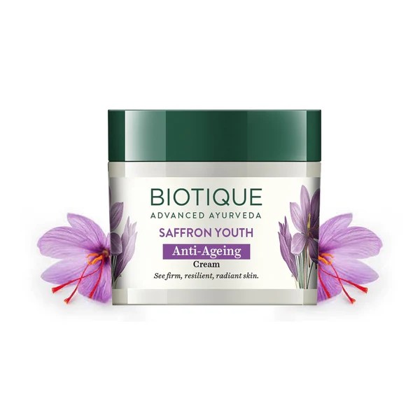Biotique - Face Cream - Saffron youth anti-ageing cream 50g