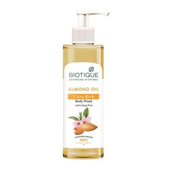 Biotique -  Body Wash - Almond oil ultra rich body wash 200ml